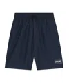 Kenzo Logo-print Track Shorts In Black