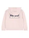 Kenzo Logo-print Zip-up Hoodie In Purple