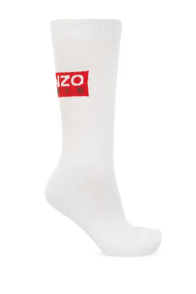 Kenzo Socks With Logo In White