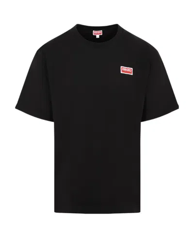 Kenzo Logo Printed Crewneck T-shirt In Black