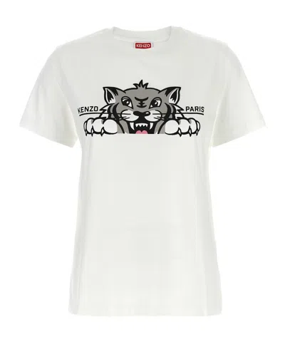 KENZO KENZO LOGO PRINTED CREWNECK T-SHIRT