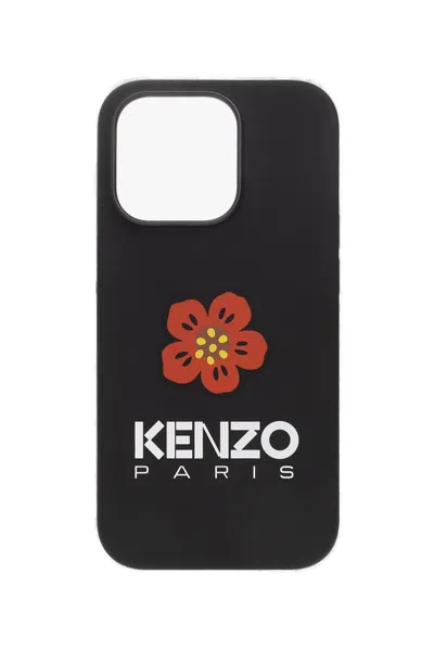 Kenzo Logo Printed Iphone 14 Pro Phone Case In Black