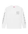 Kenzo Logo Printed Long-sleeve T-shirt In White