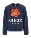 Kenzo Boke Flower Stretch-cotton Sweatshirt In Black