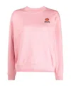 Kenzo Logo Round-necked Sweater In Pink