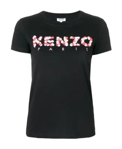 Kenzo Logo Short-sleeved T-shirt In Black