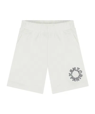 Kenzo Kids' Logo Shorts In White