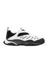 Kenzo Two-tone Fabric And Synthetic Leather X-trainer Sneakers In Black