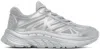 Kenzo Pace Mesh Metallic Sneakers In Silver