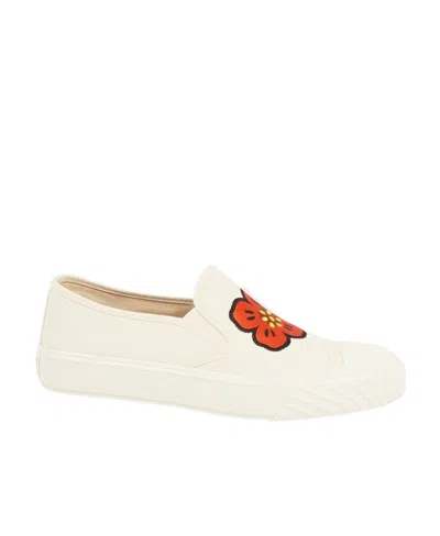 Kenzo Logo Sports Shoes In White