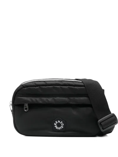 Kenzo Logo Strap Shoulder Bag In Black
