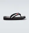Kenzo Slide Sandal With Logo In Black