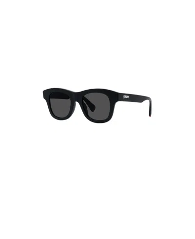 Kenzo Logo Sunglasses In Black