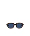 Kenzo Logo Sunglasses In Blue