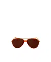 Kenzo Logo Sunglasses In Brown
