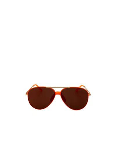 Kenzo Logo Sunglasses In Brown