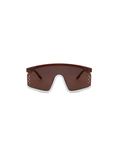 Kenzo Logo Sunglasses In Red