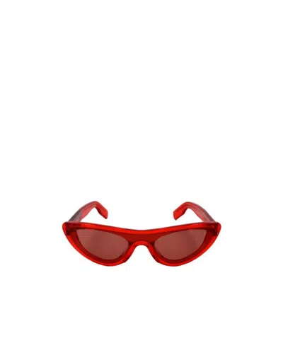 Kenzo Logo Sunglasses In Red
