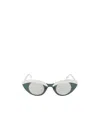 Kenzo Logo Sunglasses In White