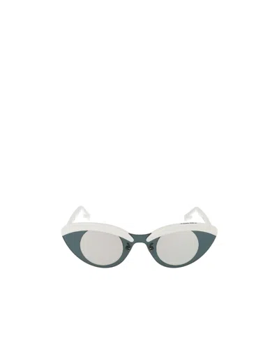 Kenzo Logo Sunglasses In White