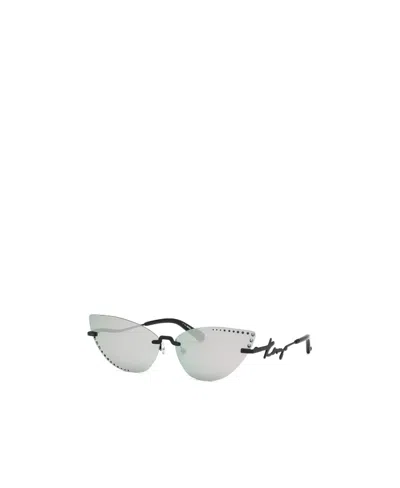 Kenzo Logo Sunglasses In White