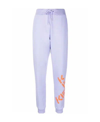 Kenzo Logo Sweatpants In Purple