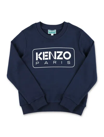 Kenzo Kids' Logo Sweatshirt In Navy
