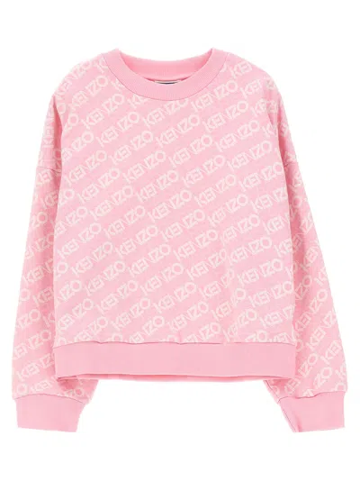 Kenzo Kids' Logo Sweatshirt In Pink
