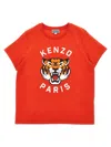 Kenzo Kids Logo T-shirt In Red