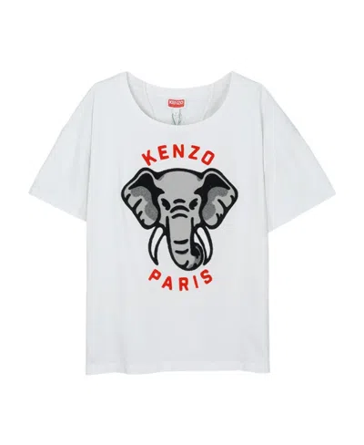 Kenzo Logo T-shirt In White