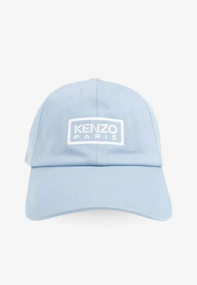 Kenzo Logo Tag Embroidered Baseball Cap In Blue