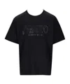 Kenzo Logo-tape T-shirt In Black