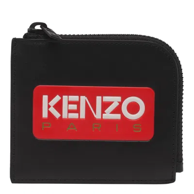 Kenzo Zip Wallet In Black