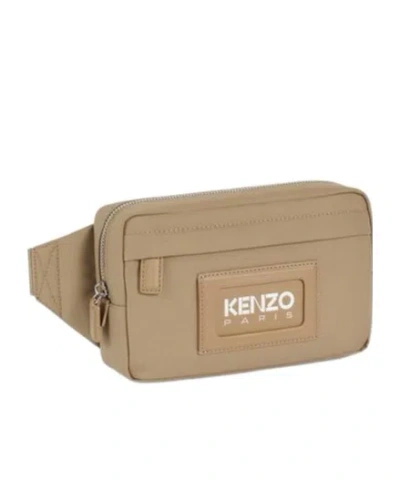 Kenzo Logo Wallet In Nude