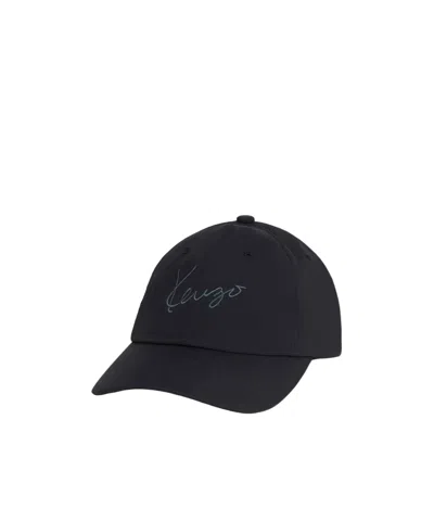 Kenzo Logo-embroidered Baseball Cap In Black
