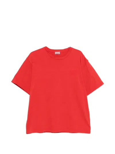 Kenzo Boke Heart Cotton T-shirt In Red