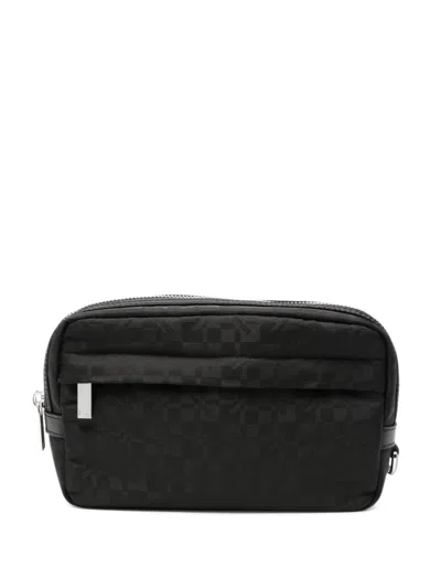 Kenzo Logo-jacquard Belt Bag In Black