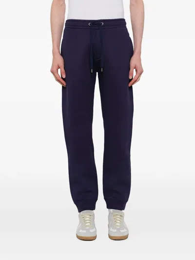 Kenzo Logo-patch Drawstring Track Pants In Blue
