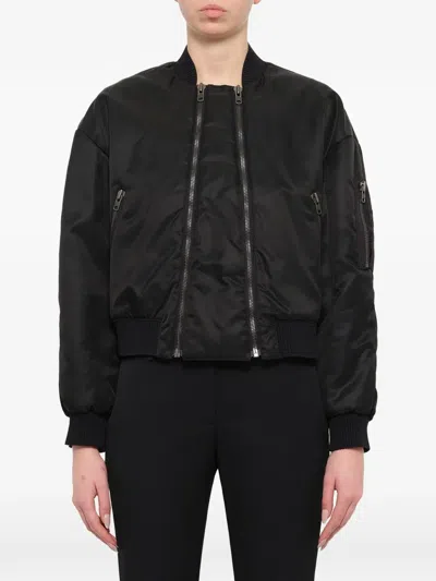 KENZO LOGO-PATCH ZIP-UP JACKET