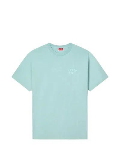 Kenzo Logo-print Boke Flower T-shirt In Blue