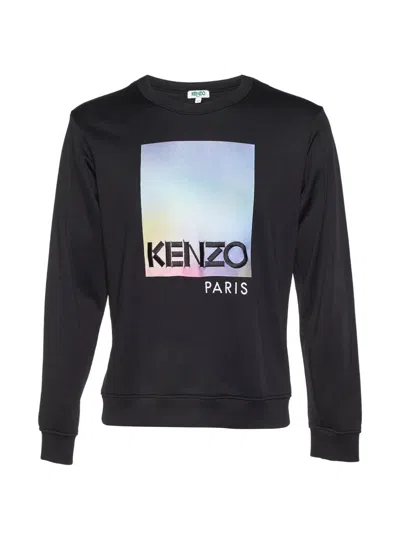 Pre-owned Kenzo Logo-print Sweatshirt In Black