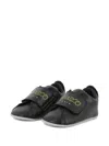 Kenzo Logo-print Touch-strap Slippers In Black