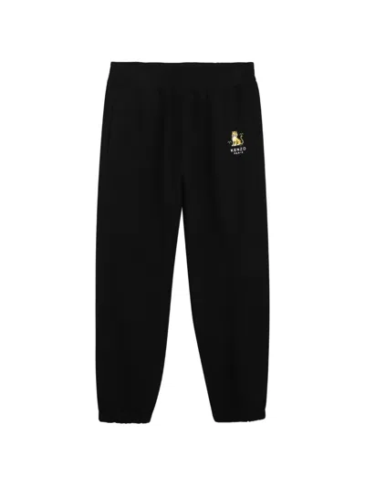 Kenzo Kids' Logo-print Track Pants In Black