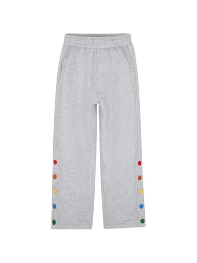 Kenzo Kids' Logo-print Track Pants In Gray