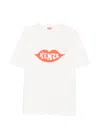 Kenzo Graphic Print Round Neck Short Sleeve T-shirt In Metallic