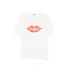 Kenzo Graphic Print Round Neck Short Sleeve T-shirt In Metallic