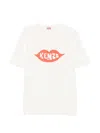 Kenzo Graphic Print Round Neck Short Sleeve T-shirt In Metallic