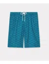 Kenzo Long Boardshort In Blue