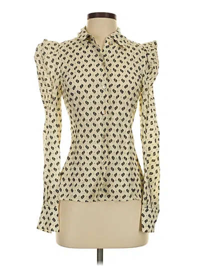 Kenzo Long Sleeve Blouse In Ivory