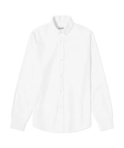 Kenzo Long-sleeve Button-fastening Shirt In White